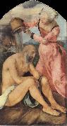 Job Castigated by his wife Albrecht Durer